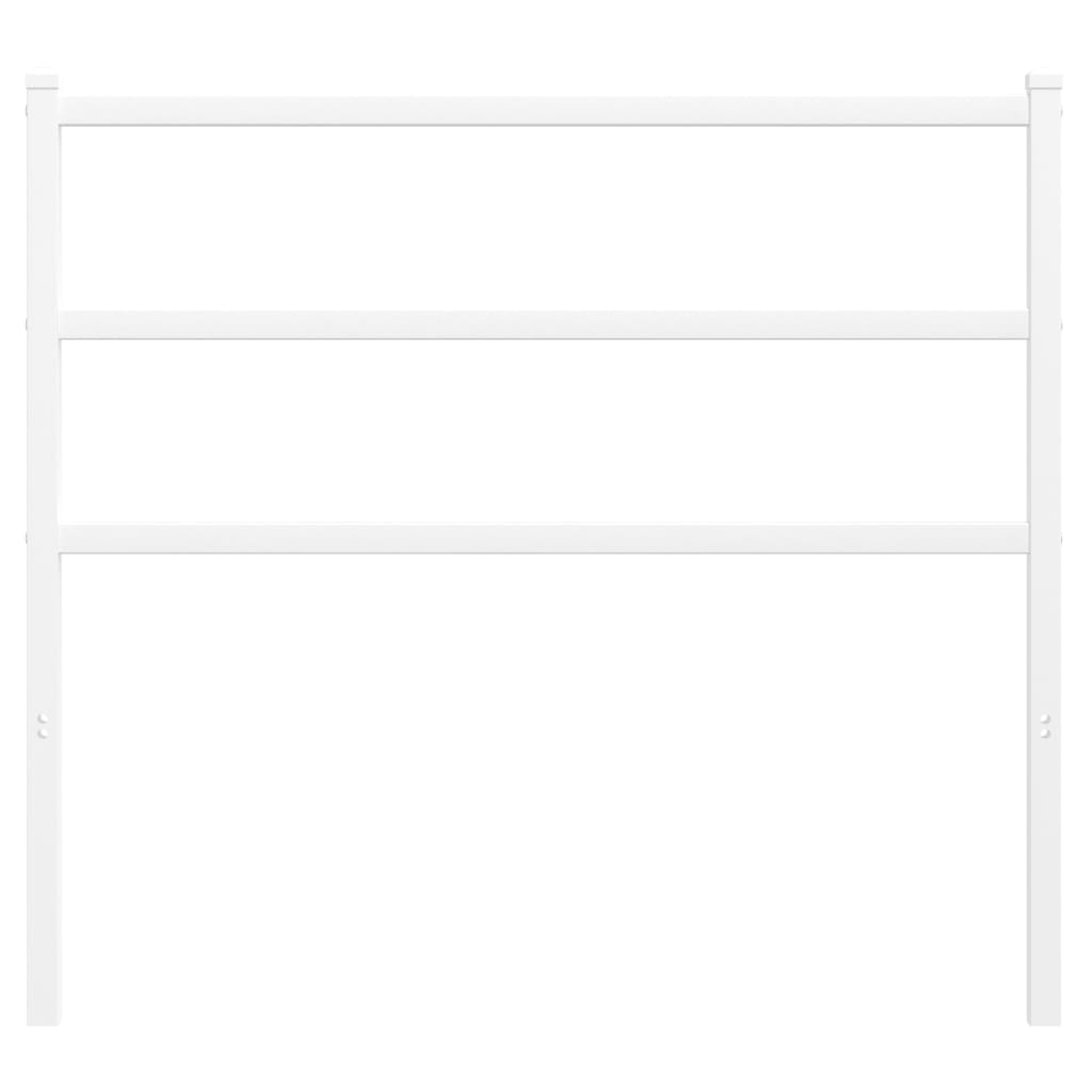 Tăblie de pat metalică, alb, 107 cm GartenMobel Dekor