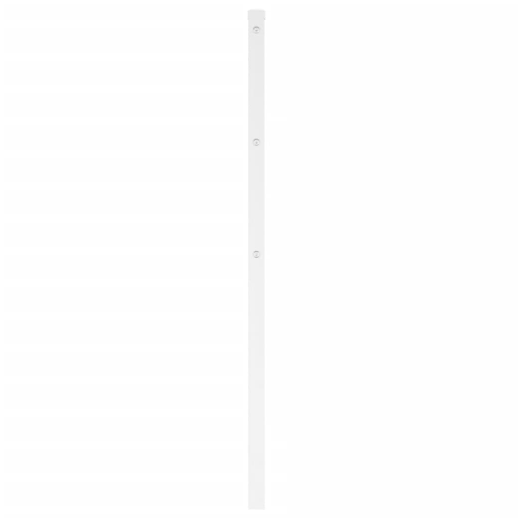 Tăblie de pat metalică, alb, 107 cm GartenMobel Dekor