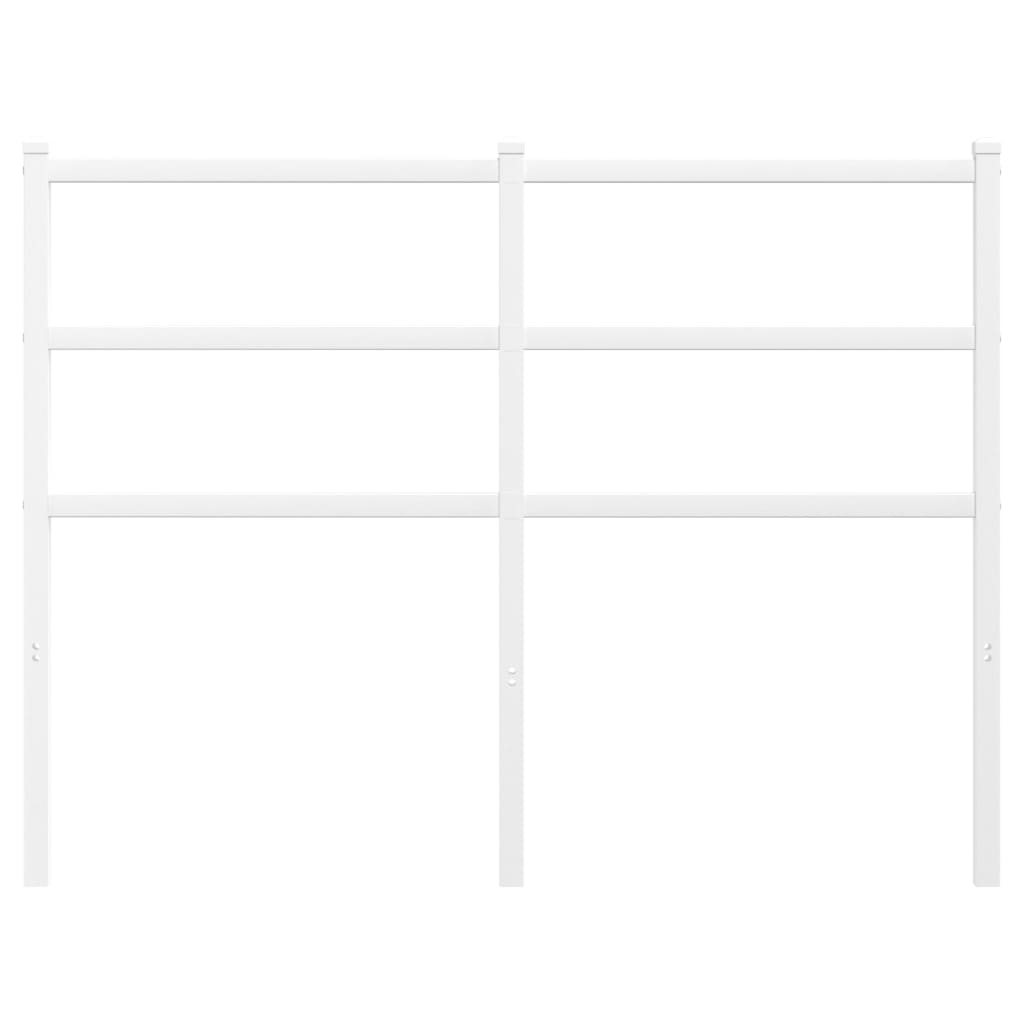 Tăblie de pat metalică, alb, 120 cm GartenMobel Dekor