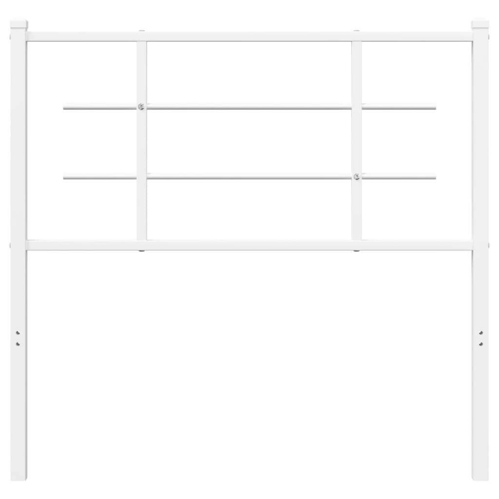 Tăblie de pat metalică, alb, 100 cm GartenMobel Dekor