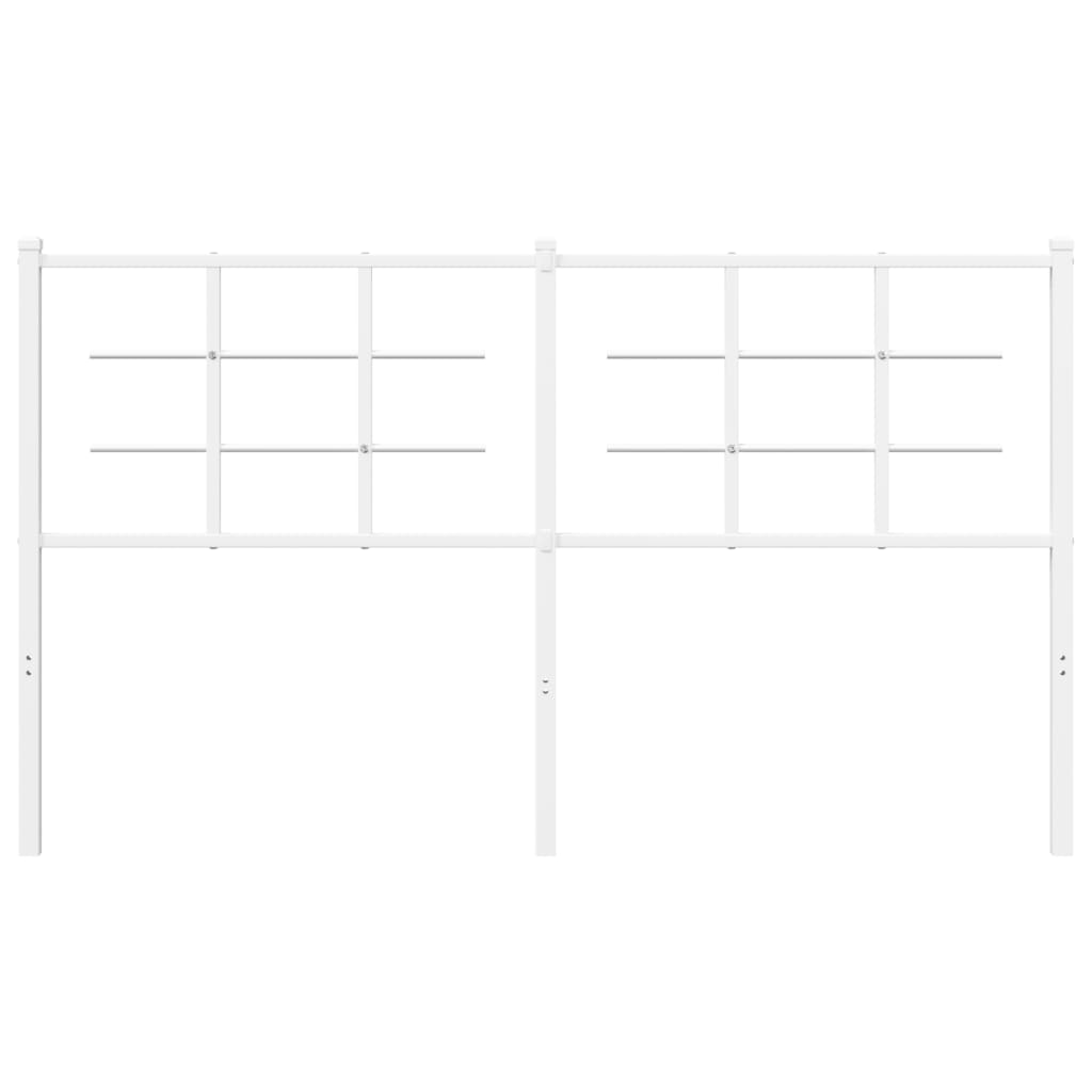 Tăblie de pat metalică, alb, 160 cm GartenMobel Dekor