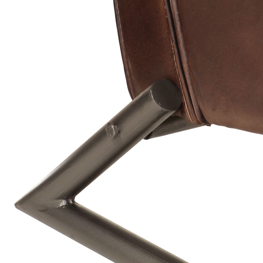 Fotoliu canapea, maro, piele naturală GartenMobel Dekor