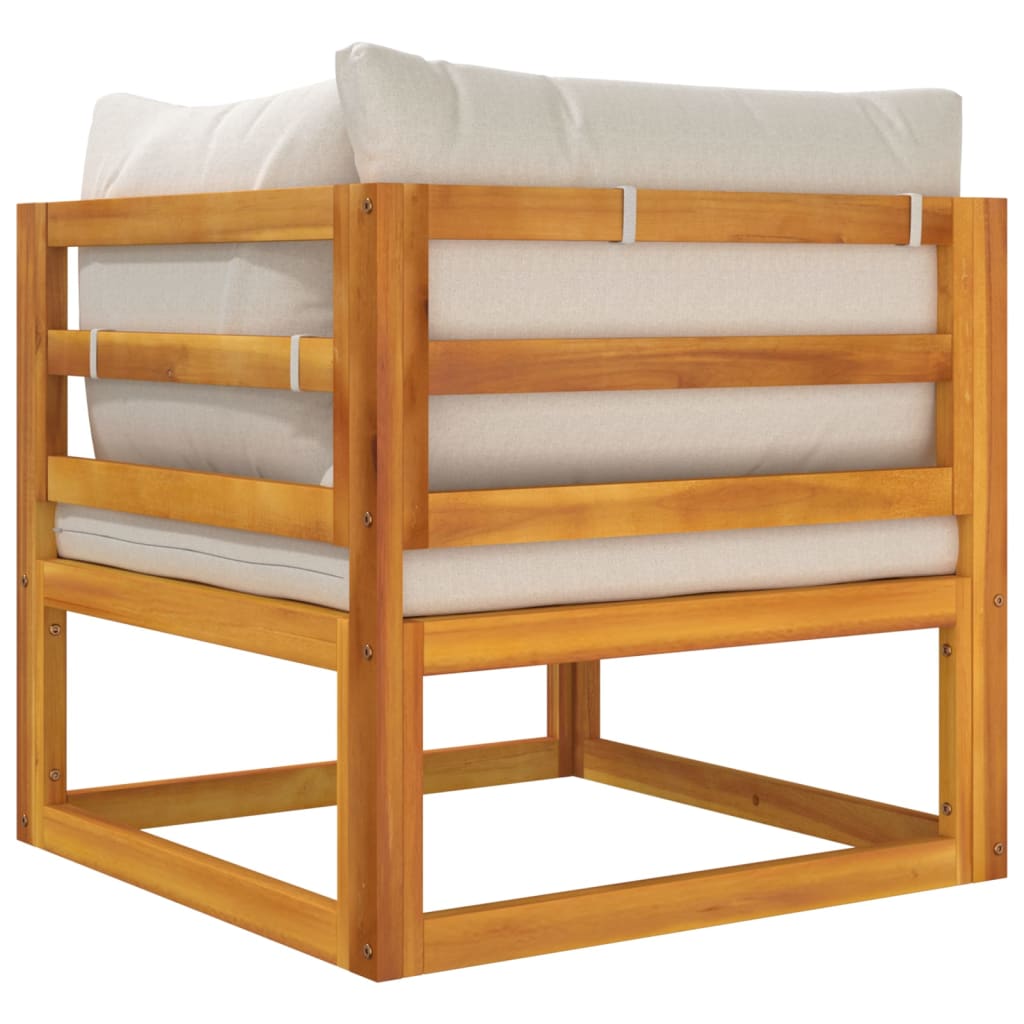 Set canapea de grădină, 2 piese, cu perne, lemn masiv de acacia GartenMobel Dekor