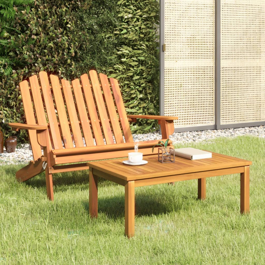 Set mobilier de grădină Adirondack, 2 piese, lemn masiv acacia GartenMobel Dekor