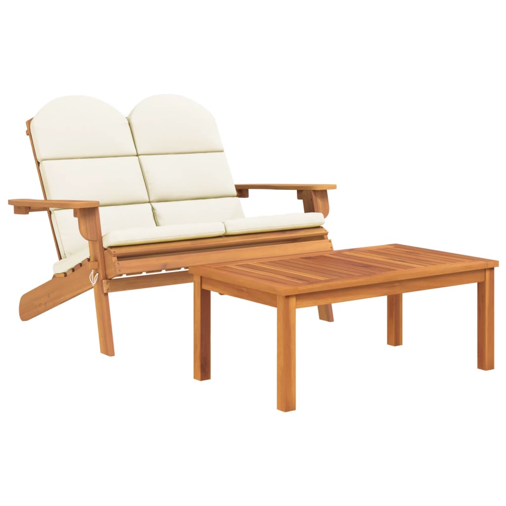 Set mobilier de grădină Adirondack, 2 piese, lemn masiv acacia GartenMobel Dekor