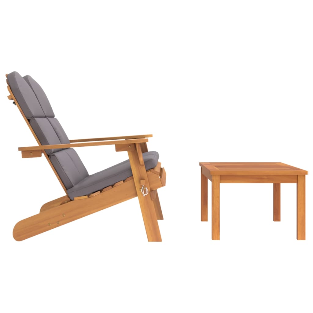 Set mobilier de grădină Adirondack, 2 piese, lemn masiv acacia GartenMobel Dekor