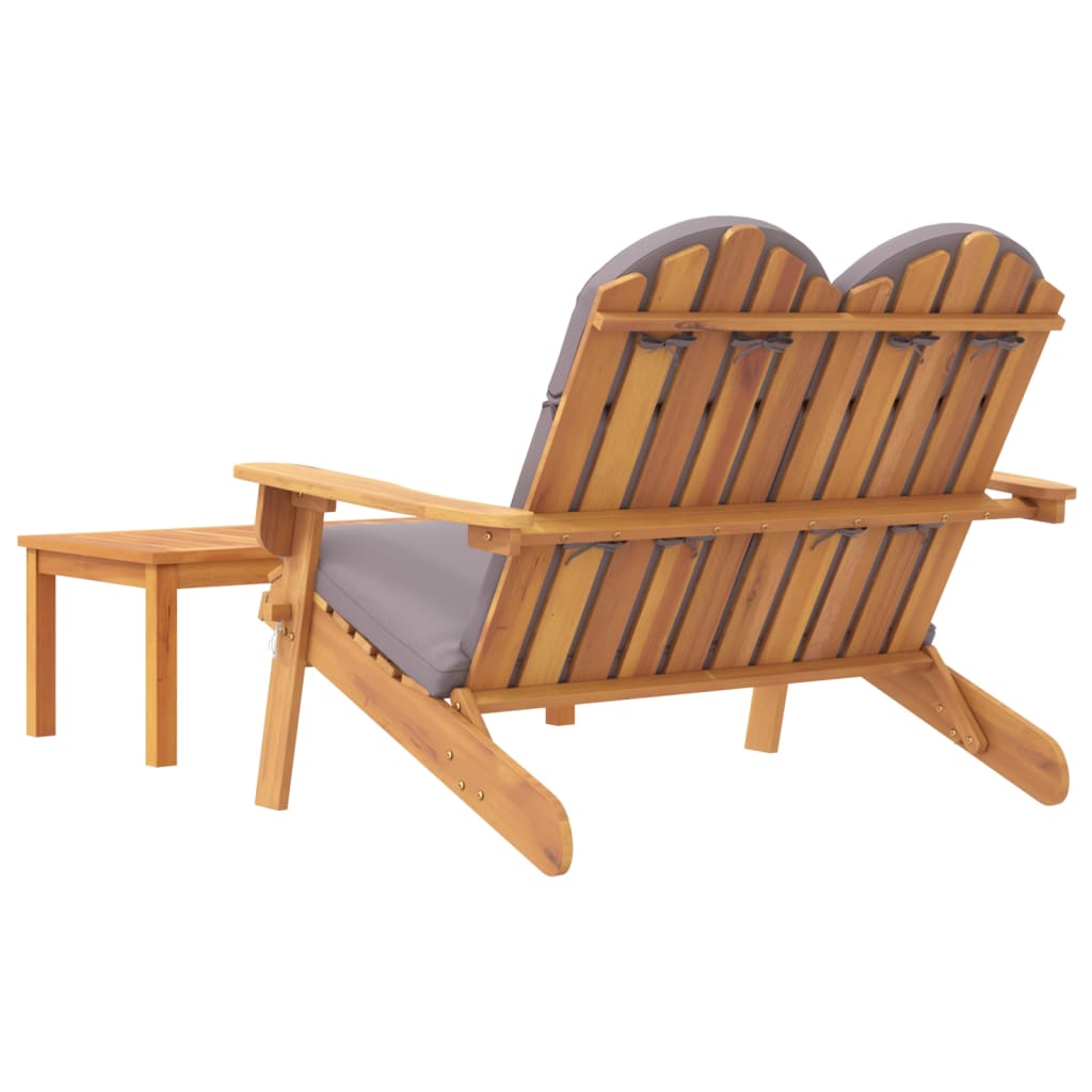 Set mobilier de grădină Adirondack, 2 piese, lemn masiv acacia GartenMobel Dekor