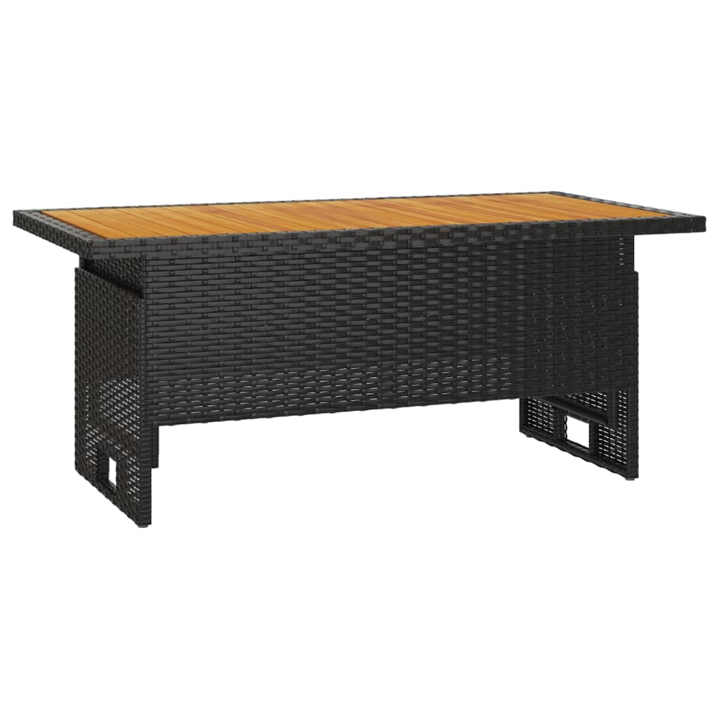 Set mobilier de grădină cu perne, 3 piese, negru, poliratan GartenMobel Dekor