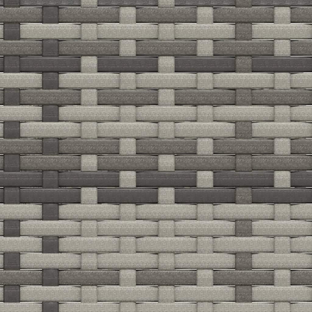 Set mobilier de grădină cu perne, 3 piese, gri, poliratan GartenMobel Dekor