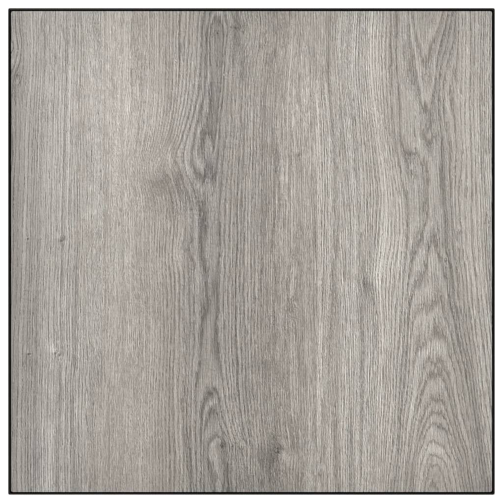 Măsuță de cafea de grădină, gri, 55x55x31 cm, DPC și oțel GartenMobel Dekor