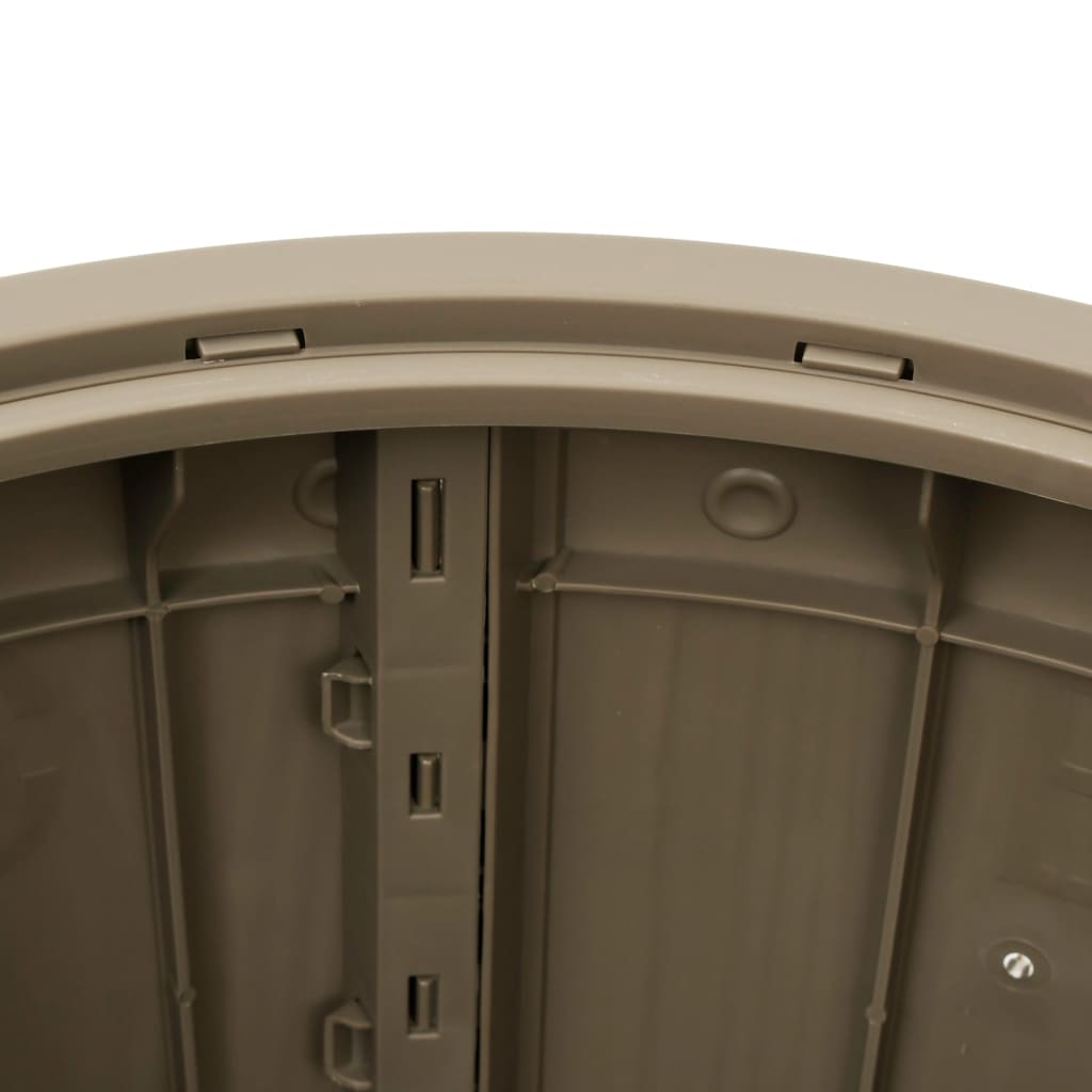 Cutie depozitare de grădină 3 în 1, maro deschis, polipropilenă GartenMobel Dekor