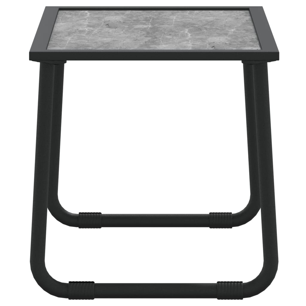 Set mobilier de grădină, cu perne, antracit, 3 piese, oțel GartenMobel Dekor