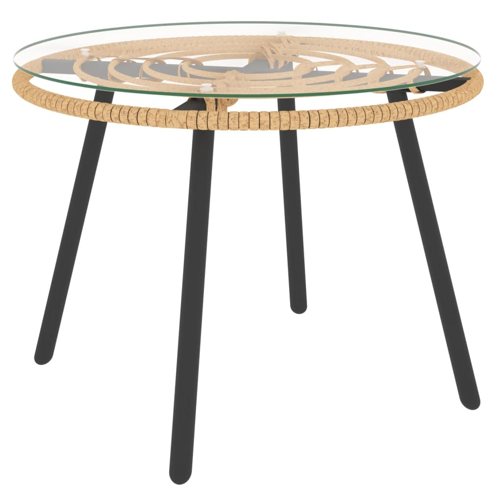 Set mobilier de grădină cu perne gri închis, 3 piese, poliratan GartenMobel Dekor