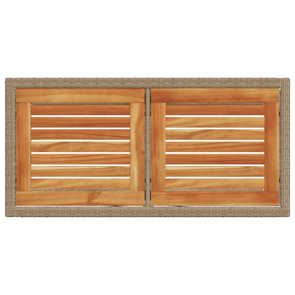 Set bistro cu perne, 3 piese, bej, poliratan GartenMobel Dekor