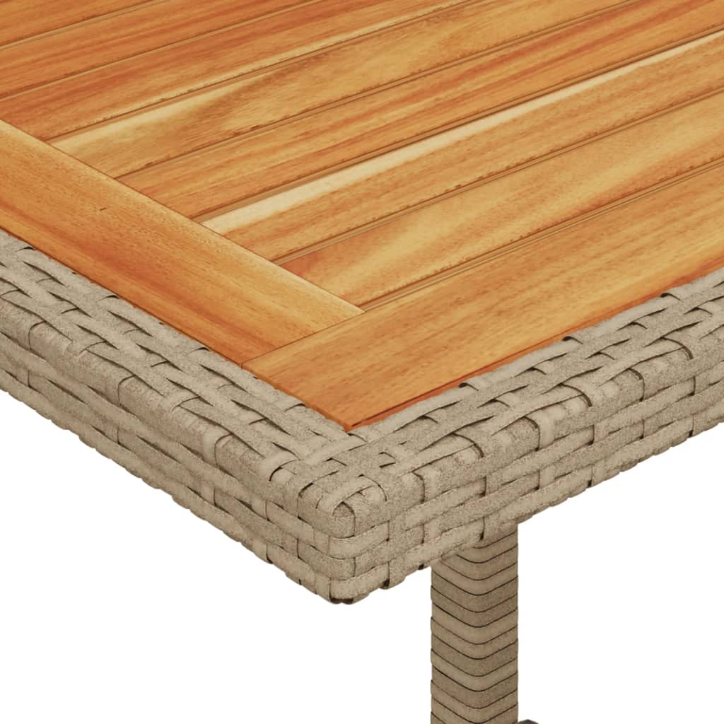 Set bistro cu perne, 3 piese, bej, poliratan GartenMobel Dekor