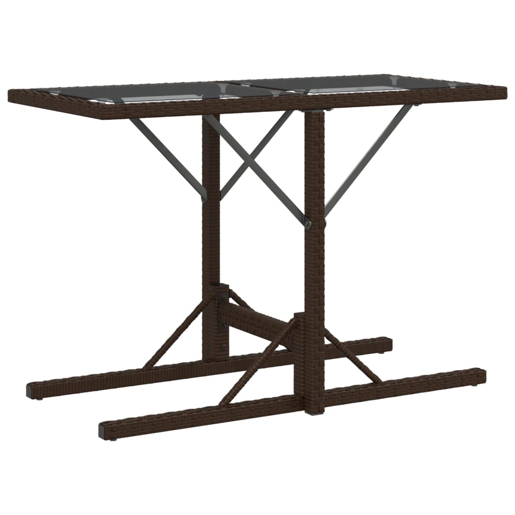 Set bistro cu perne, 3 piese, maro, poliratan GartenMobel Dekor