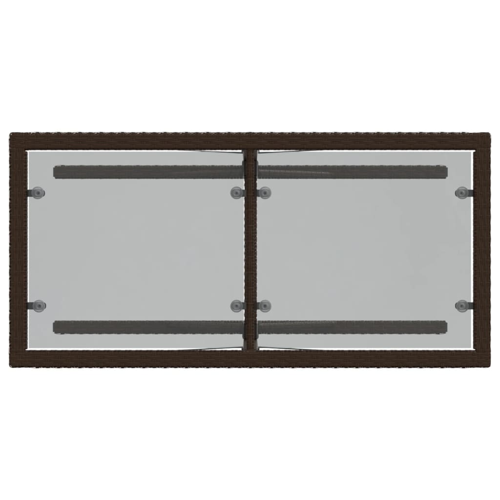 Set bistro cu perne, 3 piese, maro, poliratan GartenMobel Dekor