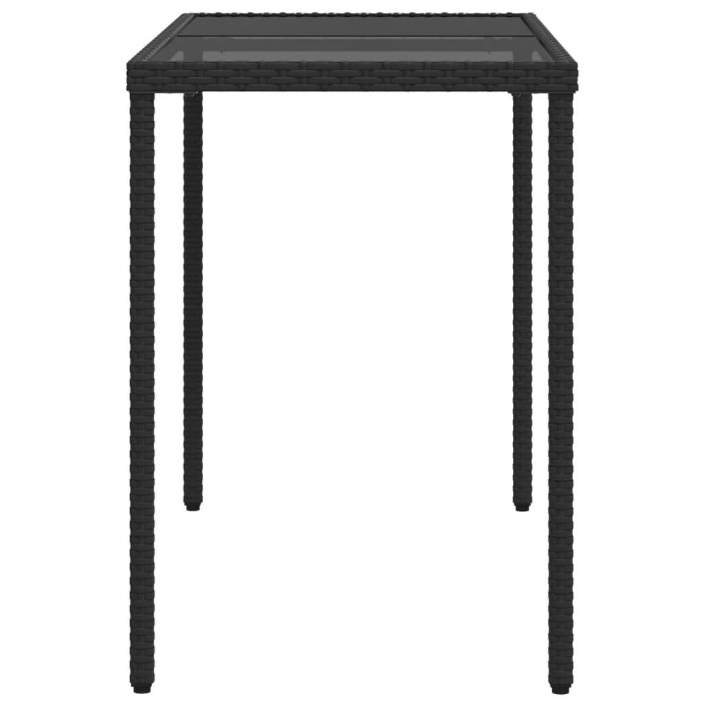 Set mobilier de grădină cu perne, 5 piese, negru, poliratan GartenMobel Dekor