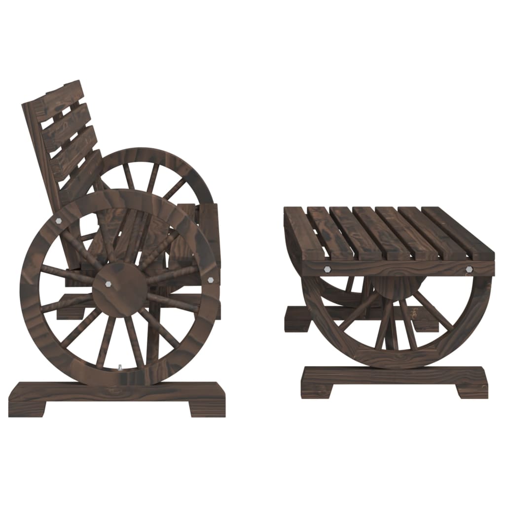 Set mobilier de grădină, 2 piese, lemn masiv de brad GartenMobel Dekor