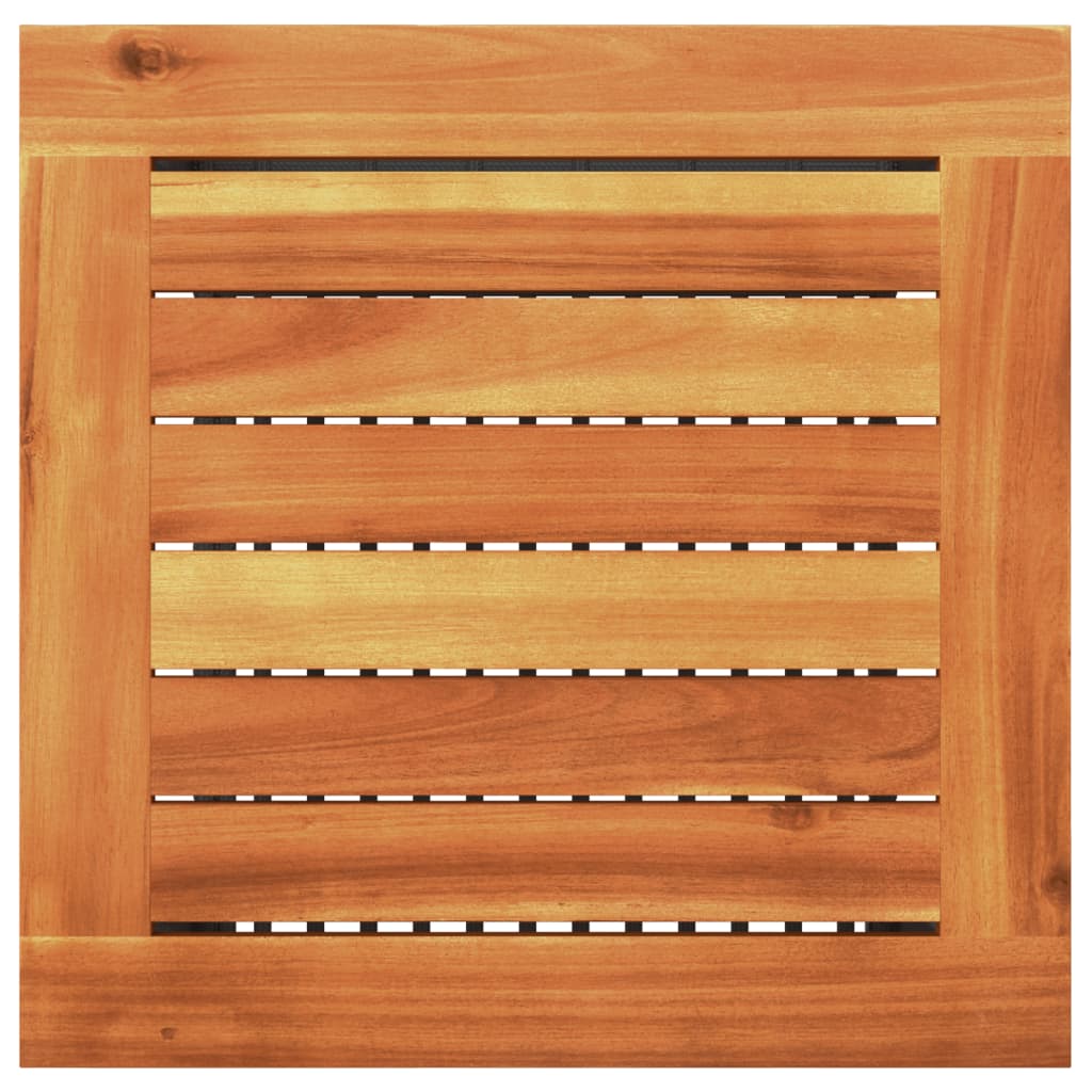 Set bistro cu perne, 3 piese, negru, poliratan și lemn acacia GartenMobel Dekor