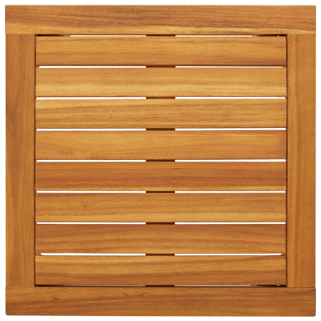 Set mobilier bistro, 3 piese, poliratan bej/lemn de acacia GartenMobel Dekor