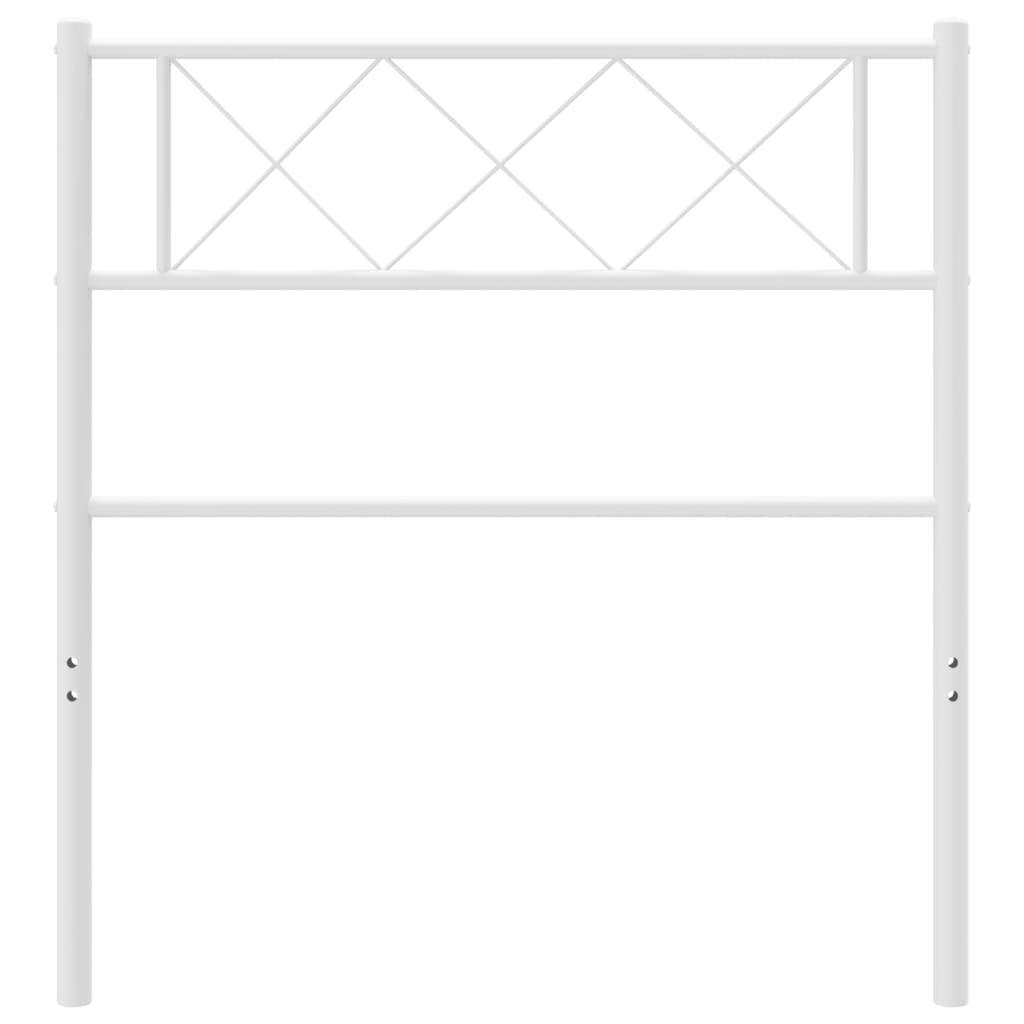 Tăblie de pat metalică, alb, 107 cm GartenMobel Dekor