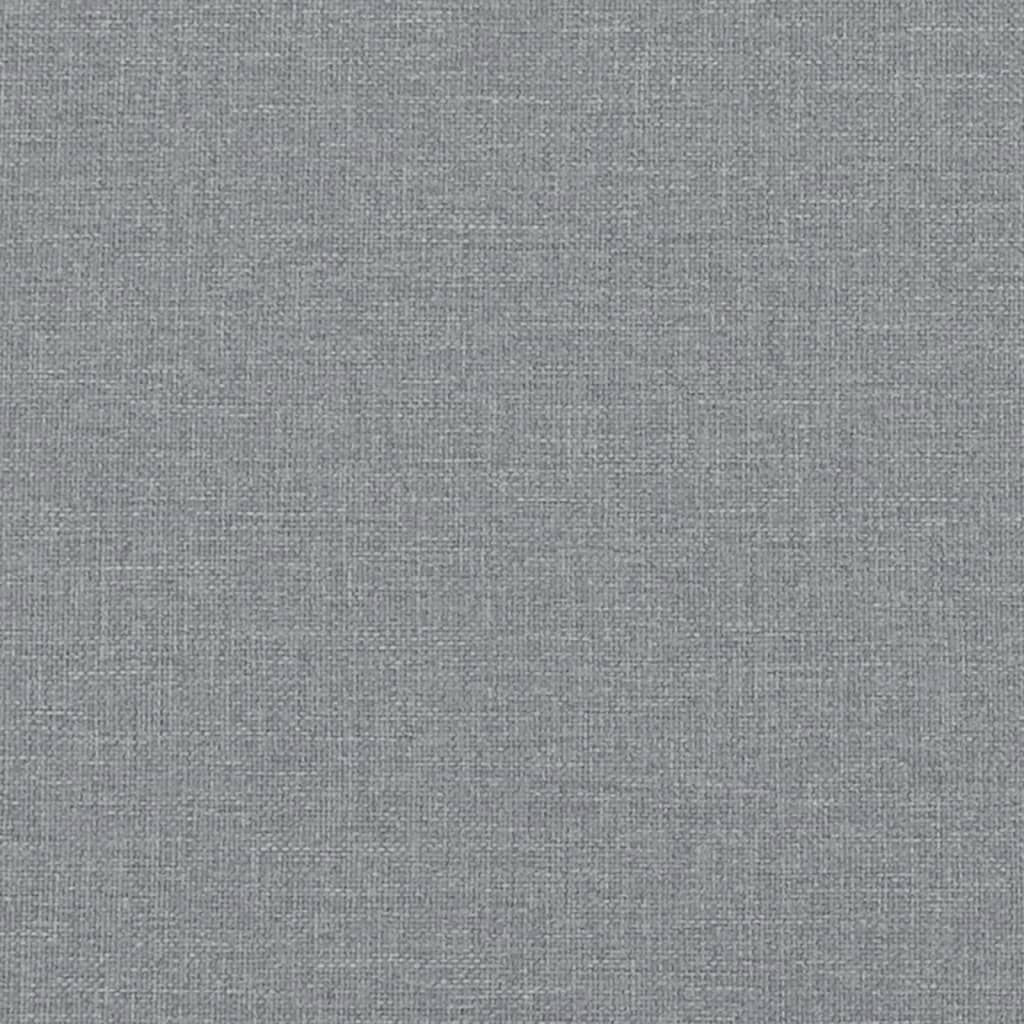 Cadru de pat cu tăblie, gri deschis, 120x200 cm, textil GartenMobel Dekor
