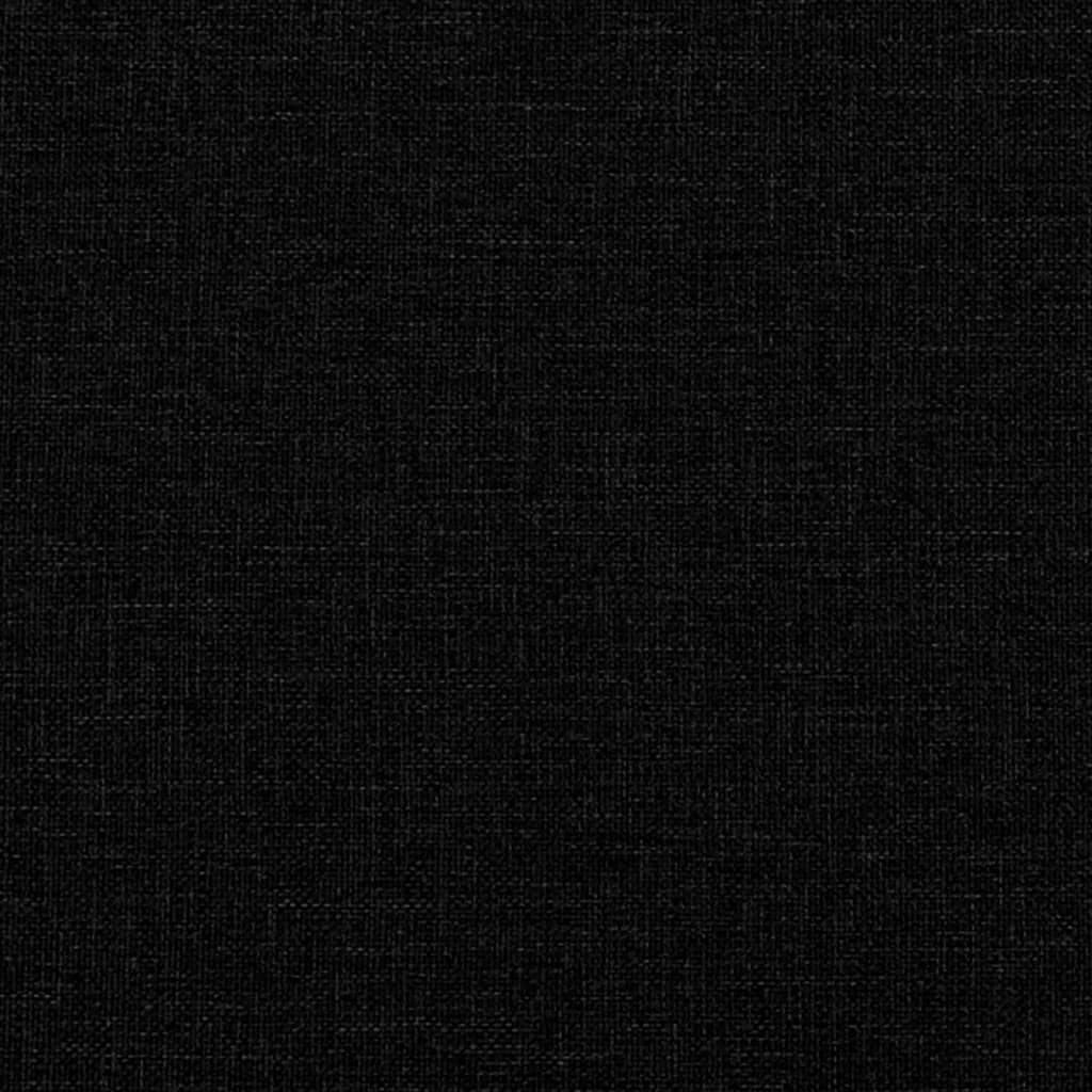 Cadru de pat cu tăblie, negru, 100x200 cm, textil GartenMobel Dekor