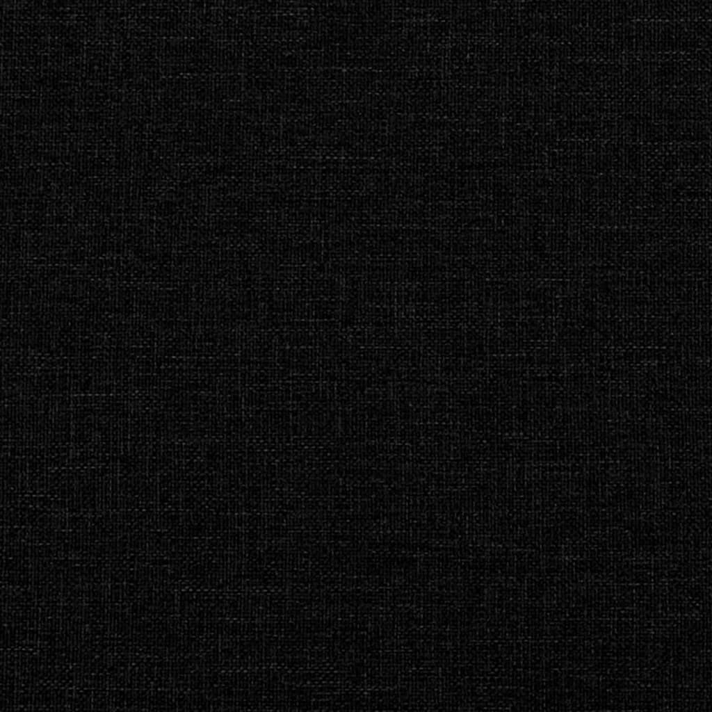Cadru de pat cu tăblie, negru, 80x200 cm, textil GartenMobel Dekor