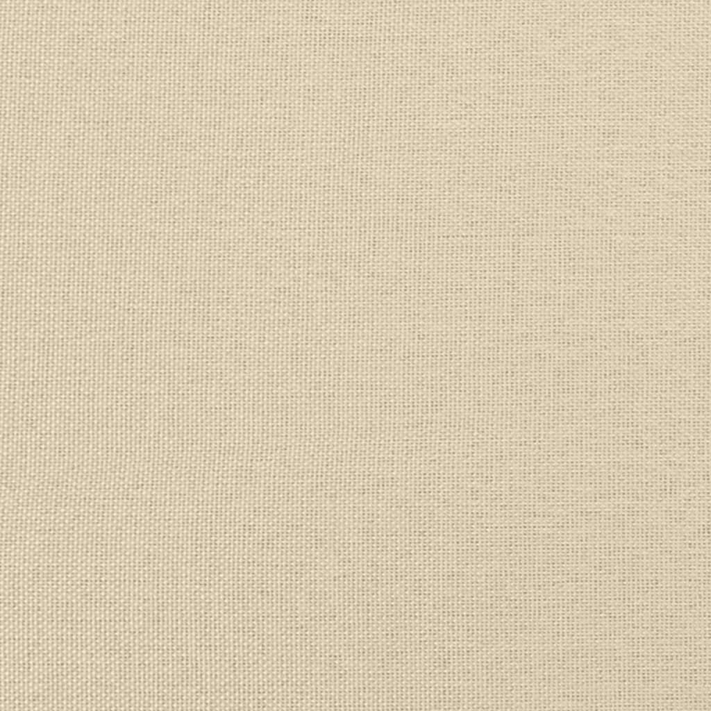 Cadru de pat cu tăblie, crem, 140x200 cm, textil GartenMobel Dekor
