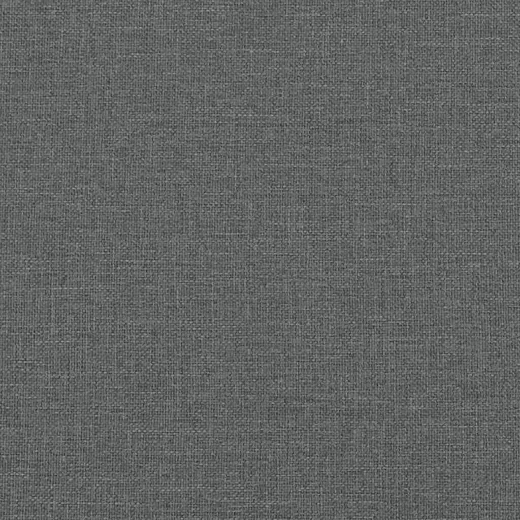 Cadru de pat cu tăblie, gri închis, 160x200 cm, textil GartenMobel Dekor