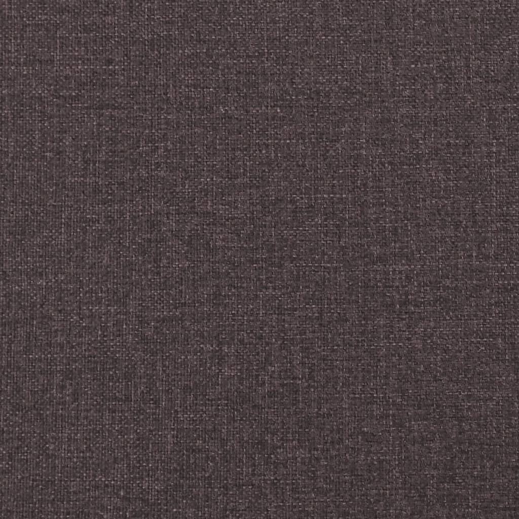 Cadru de pat cu tăblie, maro închis, 140x200 cm, textil GartenMobel Dekor