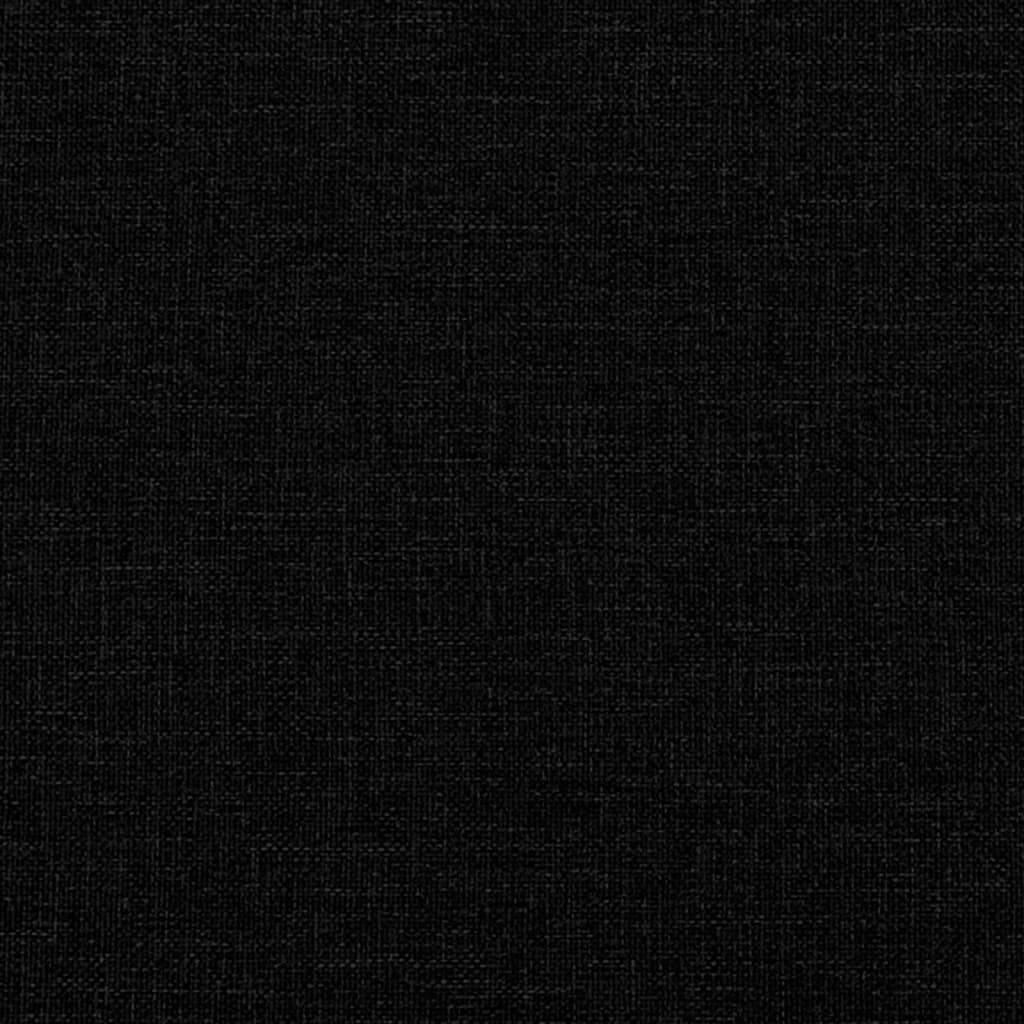 Cadru de pat cu tăblie, negru, 160x200 cm, textil GartenMobel Dekor