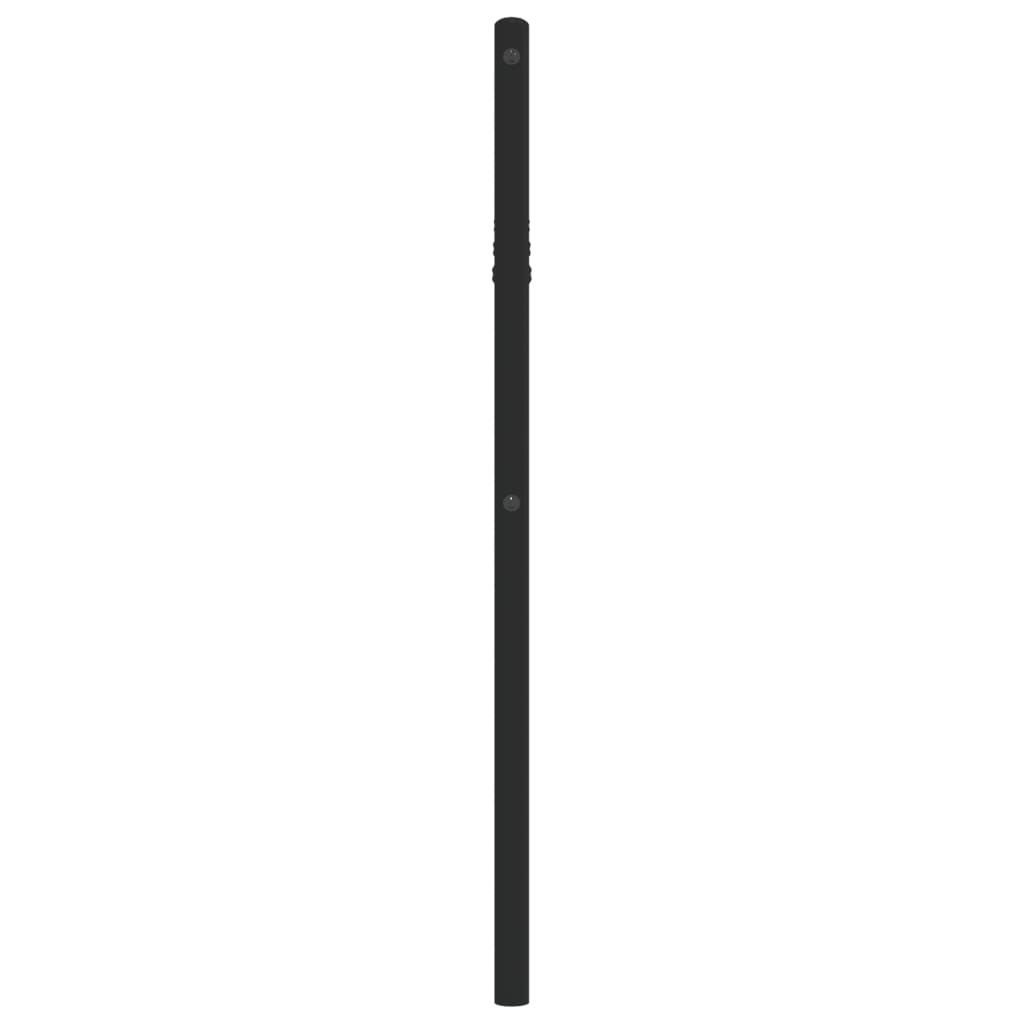 Tăblie de pat metalică, negru, 107 cm GartenMobel Dekor