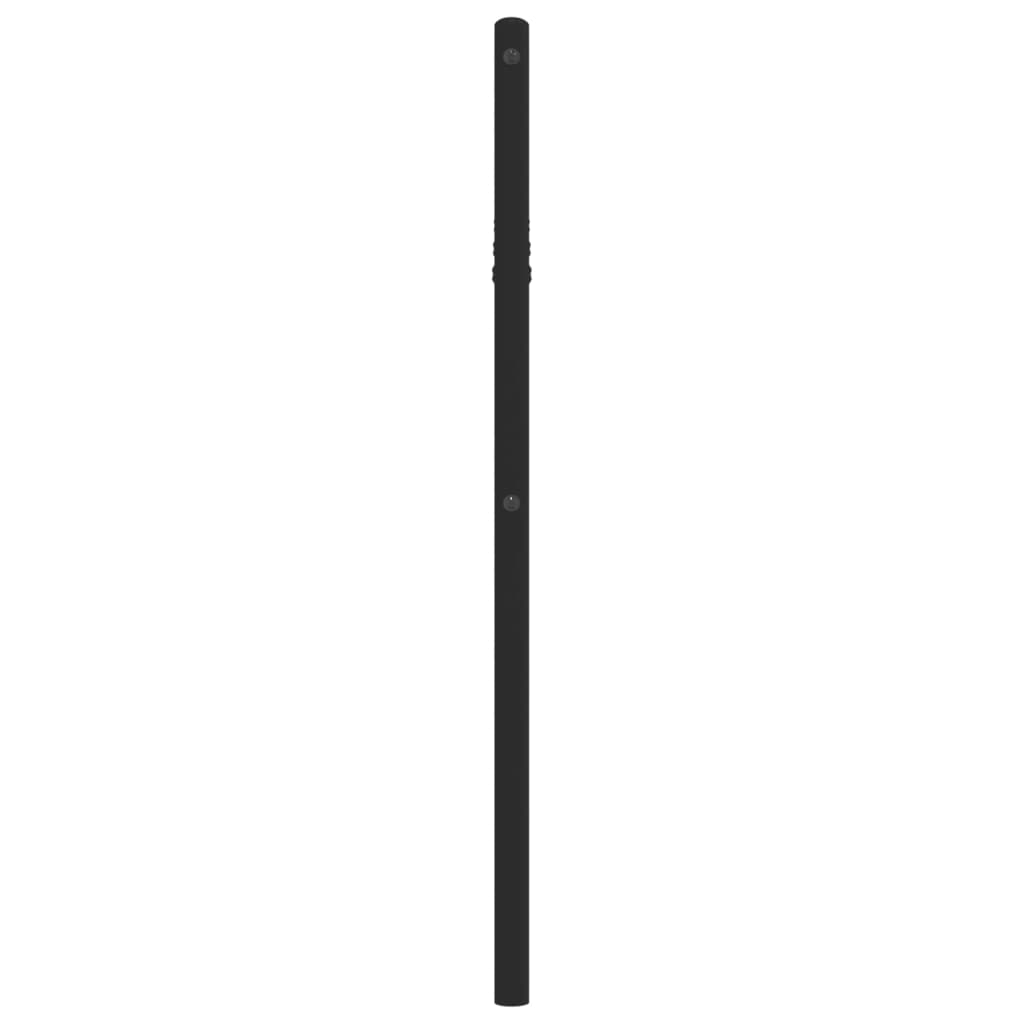Tăblie de pat metalică, negru, 90 cm GartenMobel Dekor