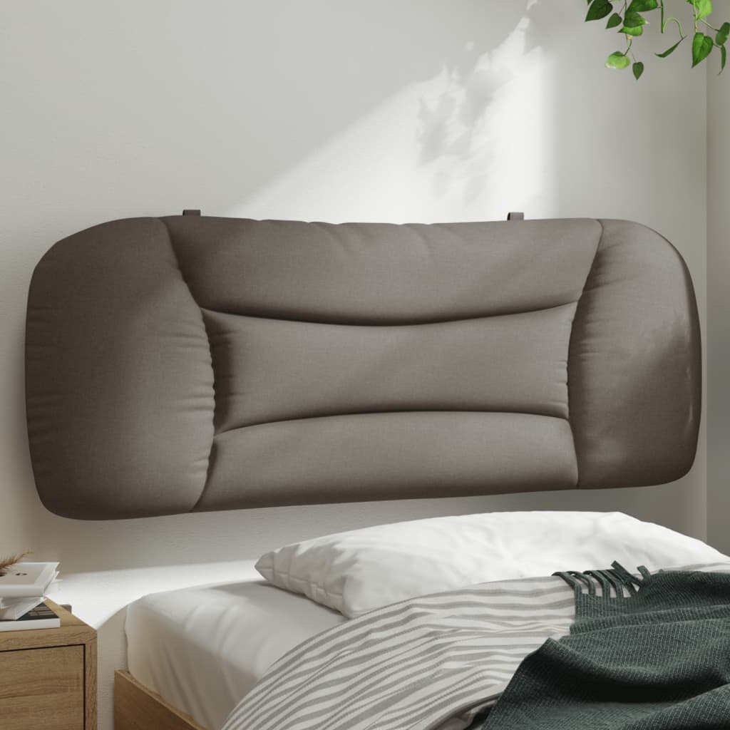 Pernă pentru tăblie de pat, gri taupe, 100 cm, material textil GartenMobel Dekor