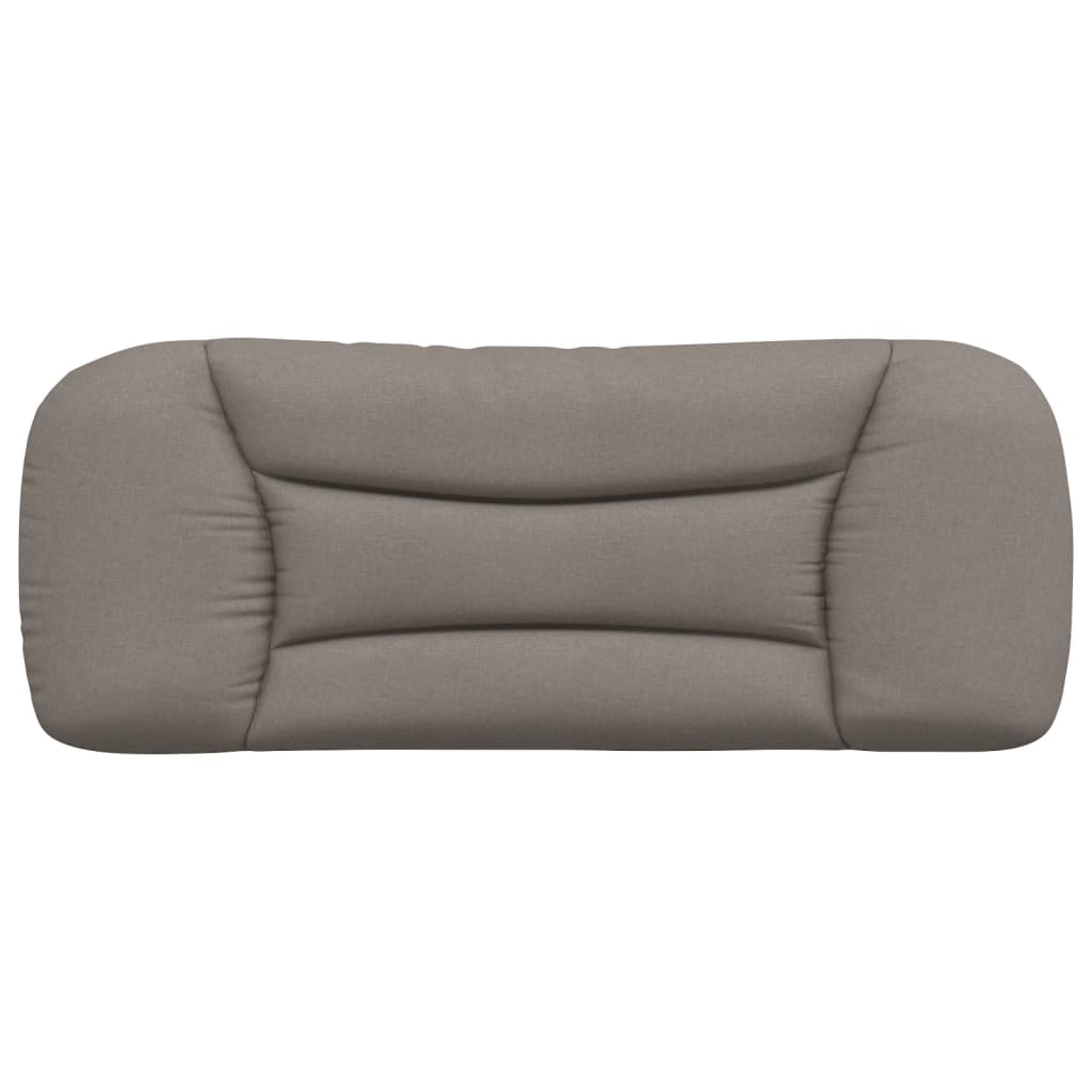 Pernă pentru tăblie de pat, gri taupe, 100 cm, material textil GartenMobel Dekor
