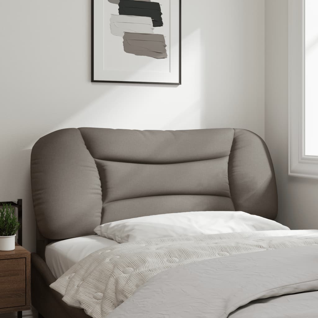 Pernă pentru tăblie de pat, gri taupe, 100 cm, material textil GartenMobel Dekor