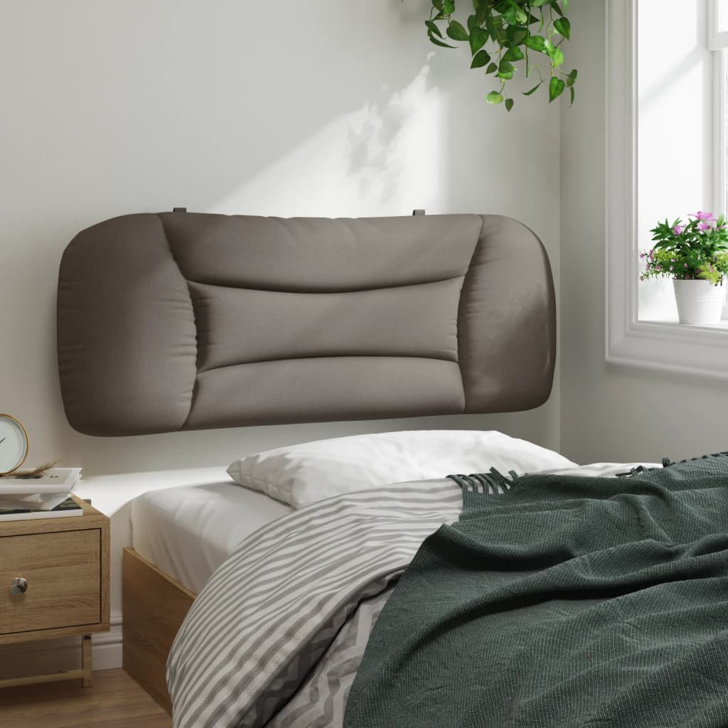Pernă pentru tăblie de pat, gri taupe, 100 cm, material textil GartenMobel Dekor