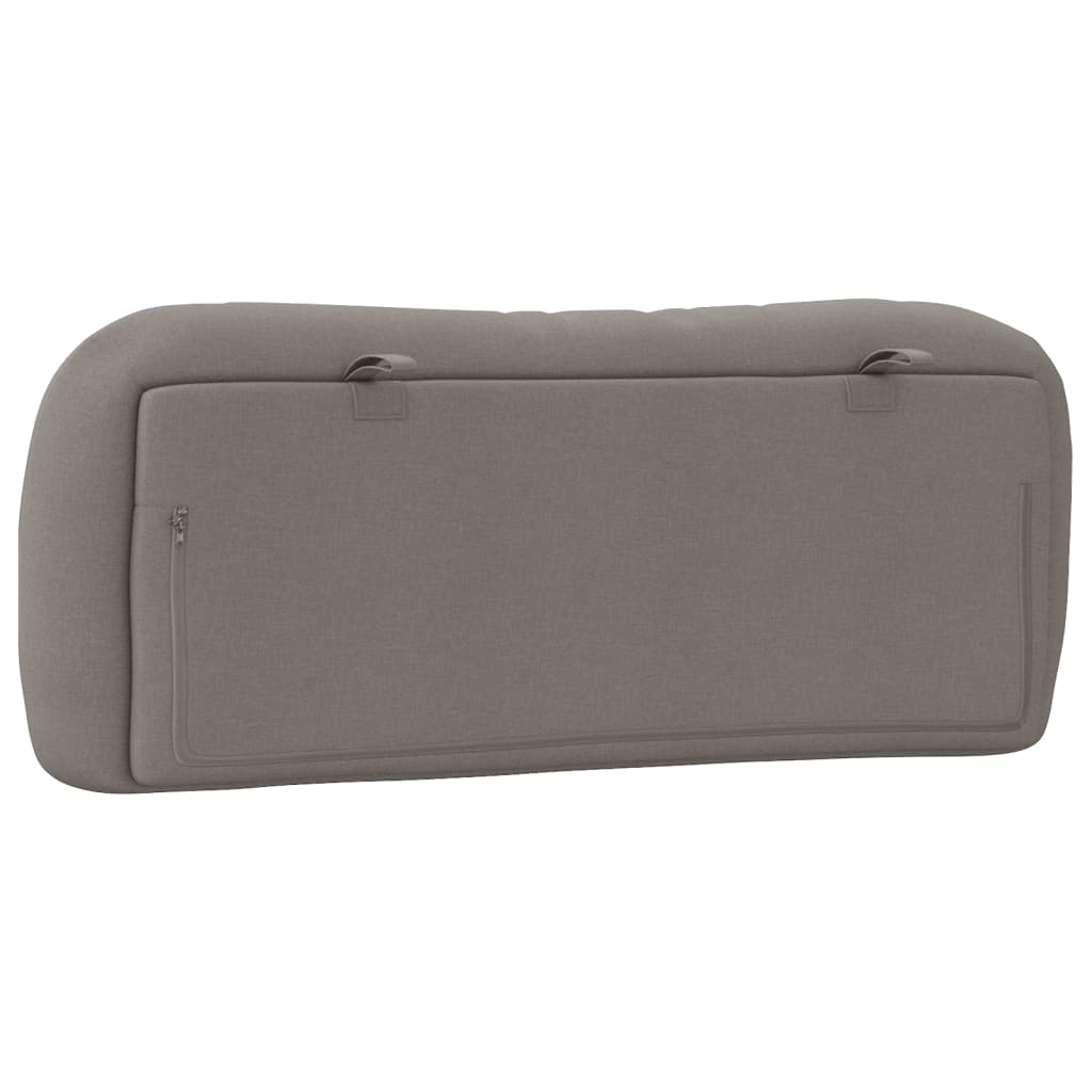 Pernă pentru tăblie de pat, gri taupe, 100 cm, material textil GartenMobel Dekor