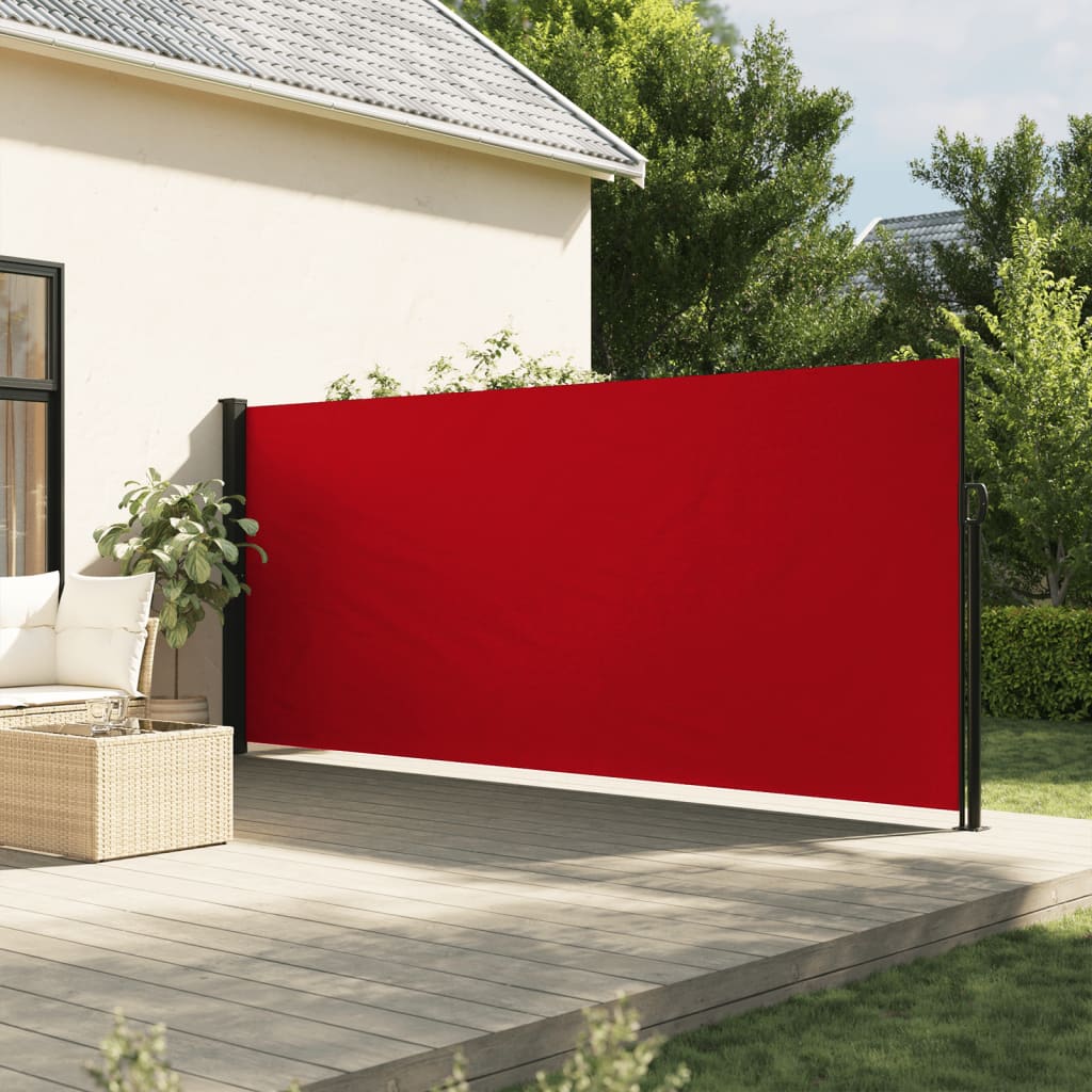 Copertină laterală retractabilă, roșu, 180x600 cm GartenMobel Dekor