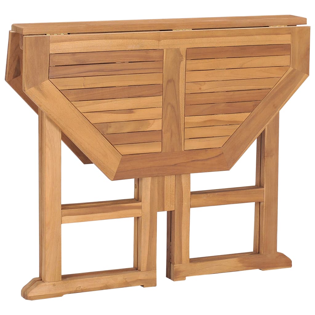 Masă de grădină pliabilă, 90x90x75 cm, lemn masiv de tec GartenMobel Dekor