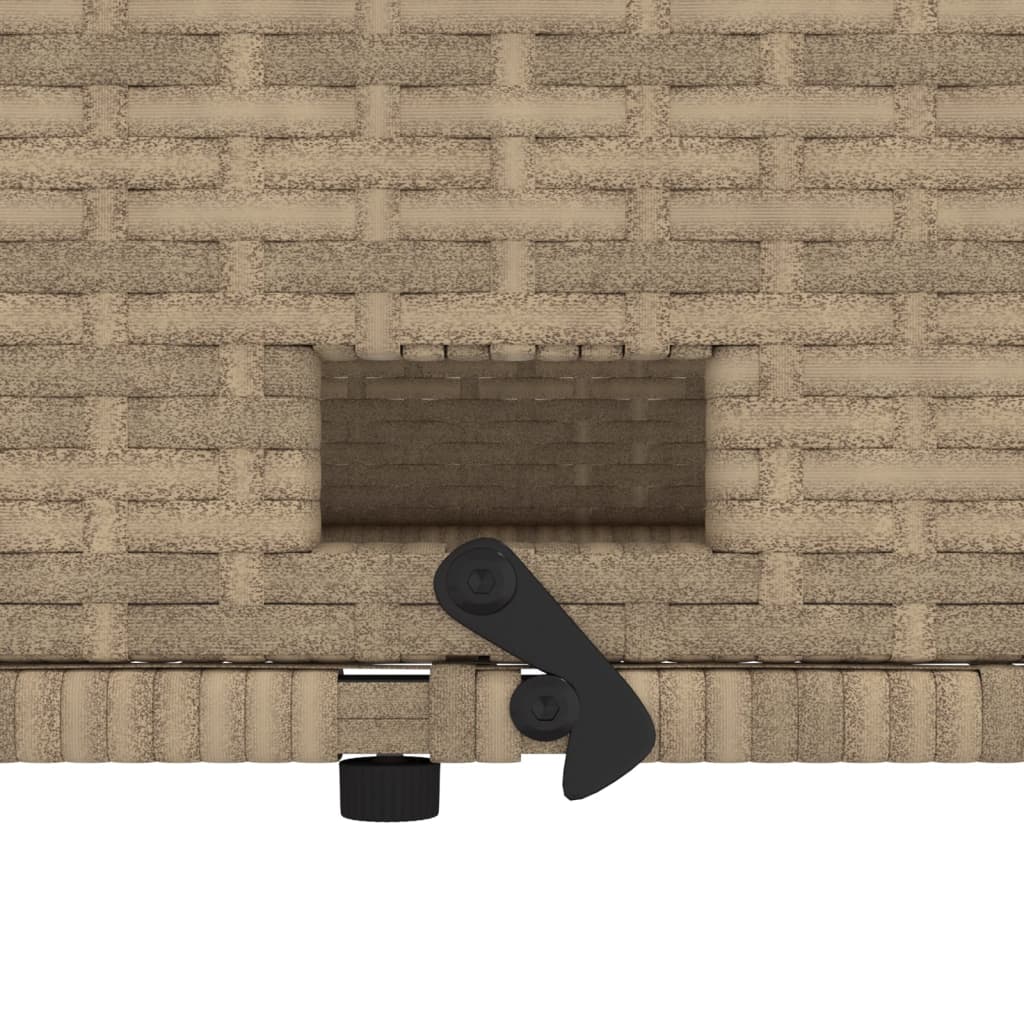 Canapea de grădină cu perne, 2 locuri, bej, poliratan GartenMobel Dekor