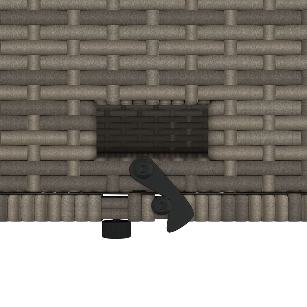 Canapea de grădină cu perne, 2 locuri, gri, poliratan GartenMobel Dekor