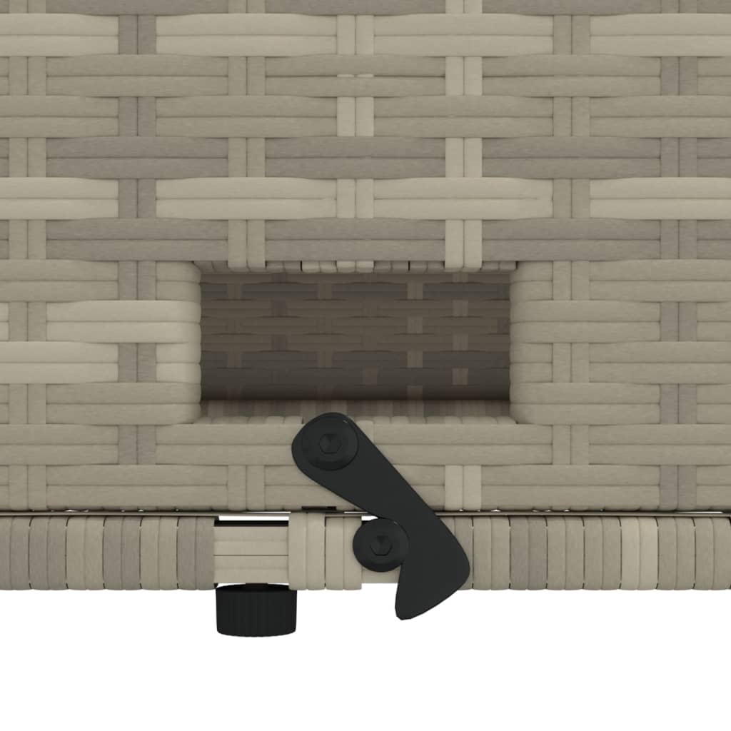 Canapea de grădină cu perne, 2 locuri, gri deschis, poliratan GartenMobel Dekor