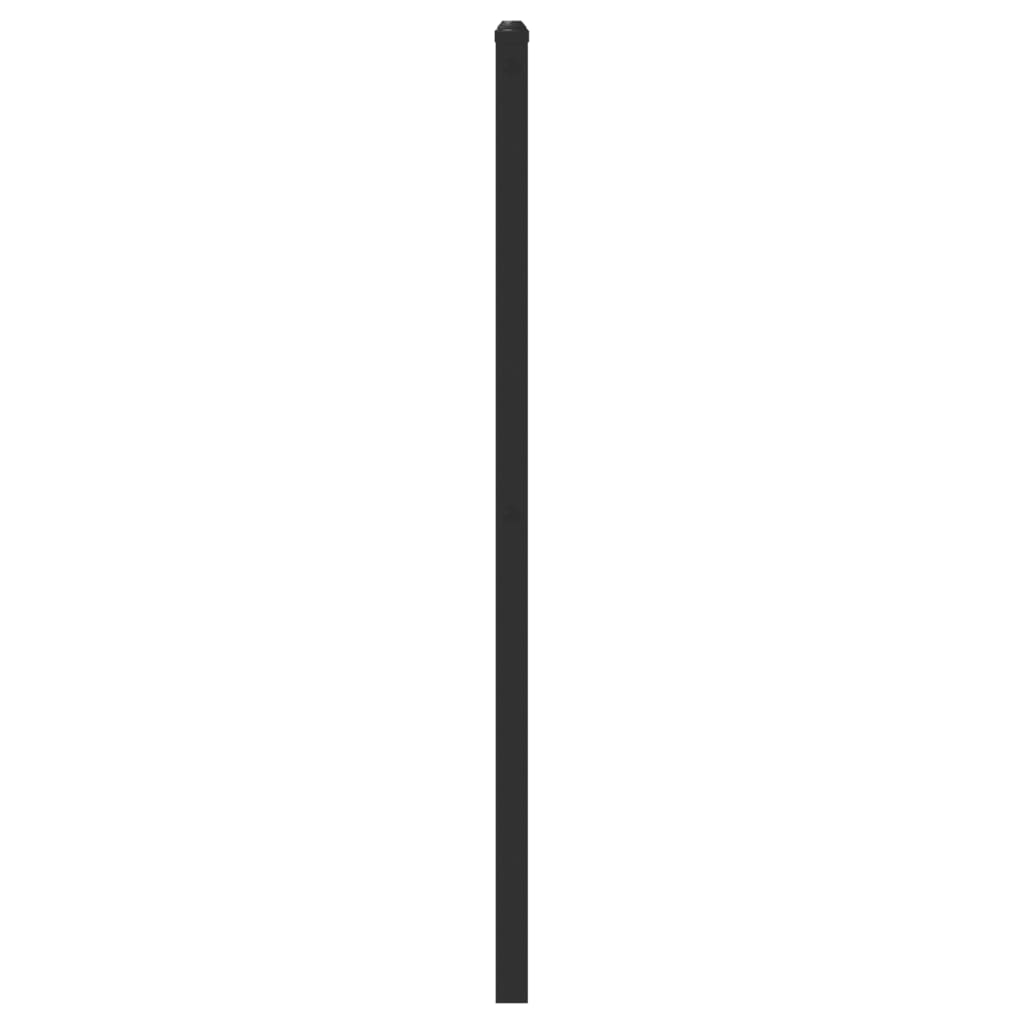 Tăblie de pat metalică, negru, 75 cm GartenMobel Dekor