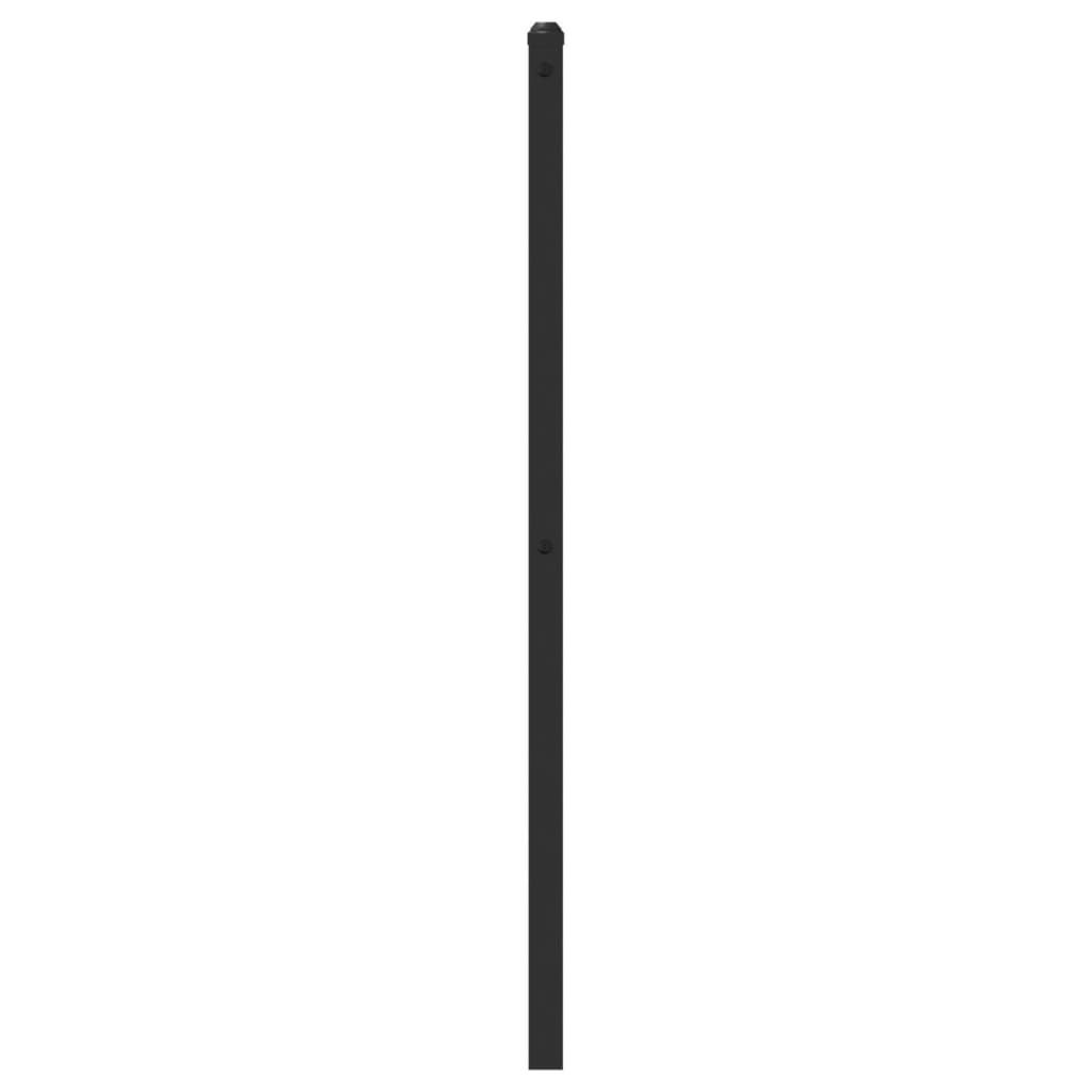 Tăblie de pat metalică, negru, 80 cm GartenMobel Dekor