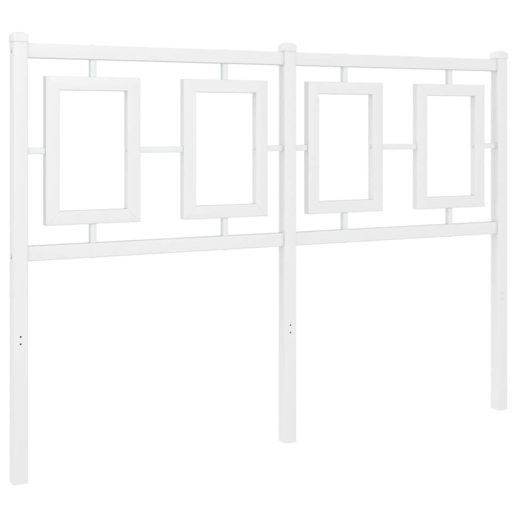 Tăblie de pat metalică, alb, 120 cm GartenMobel Dekor