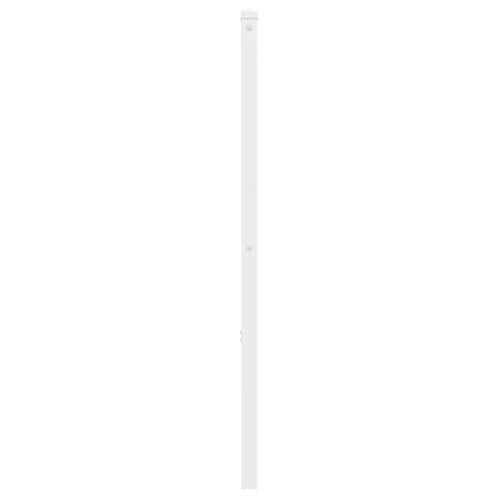 Tăblie de pat metalică, alb, 120 cm GartenMobel Dekor