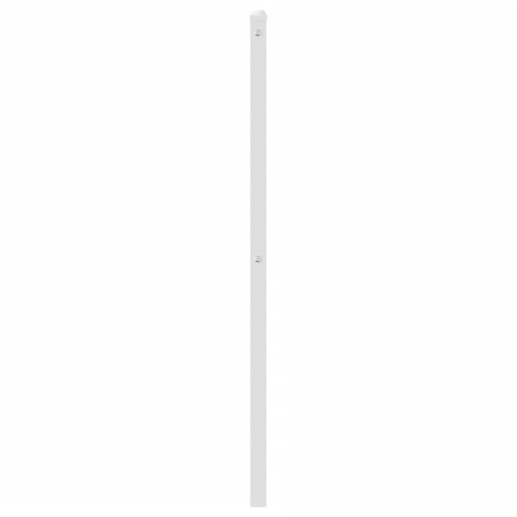 Tăblie de pat metalică, alb, 75 cm GartenMobel Dekor